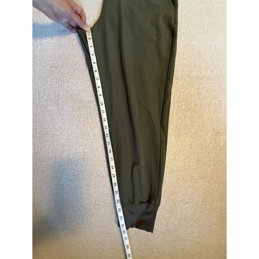 Patagonia Happy Hike Studio Pants Jogger Tapered DWR Zip Pockets Green Medium - Picture 12 of 13